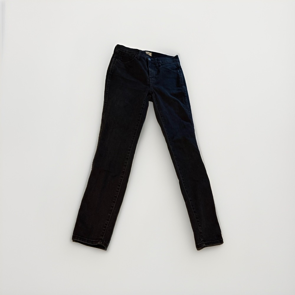 Madewell 10" High Rise Skinny Jeans Black Size 26 - Picture 2 of 9